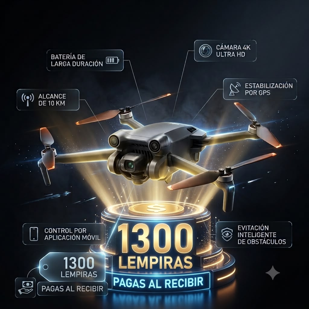 Drone plegable con cámara 4K