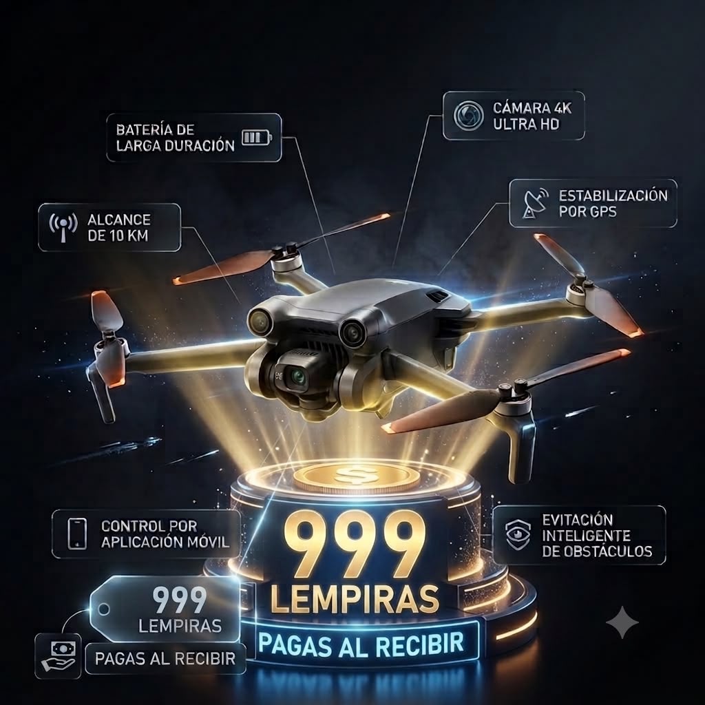 Drone plegable con cámara 4K